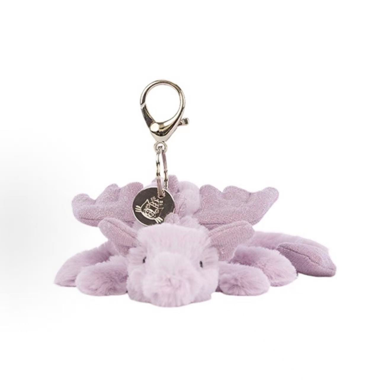 Jellycat Lavender Dragon Bag Charm
