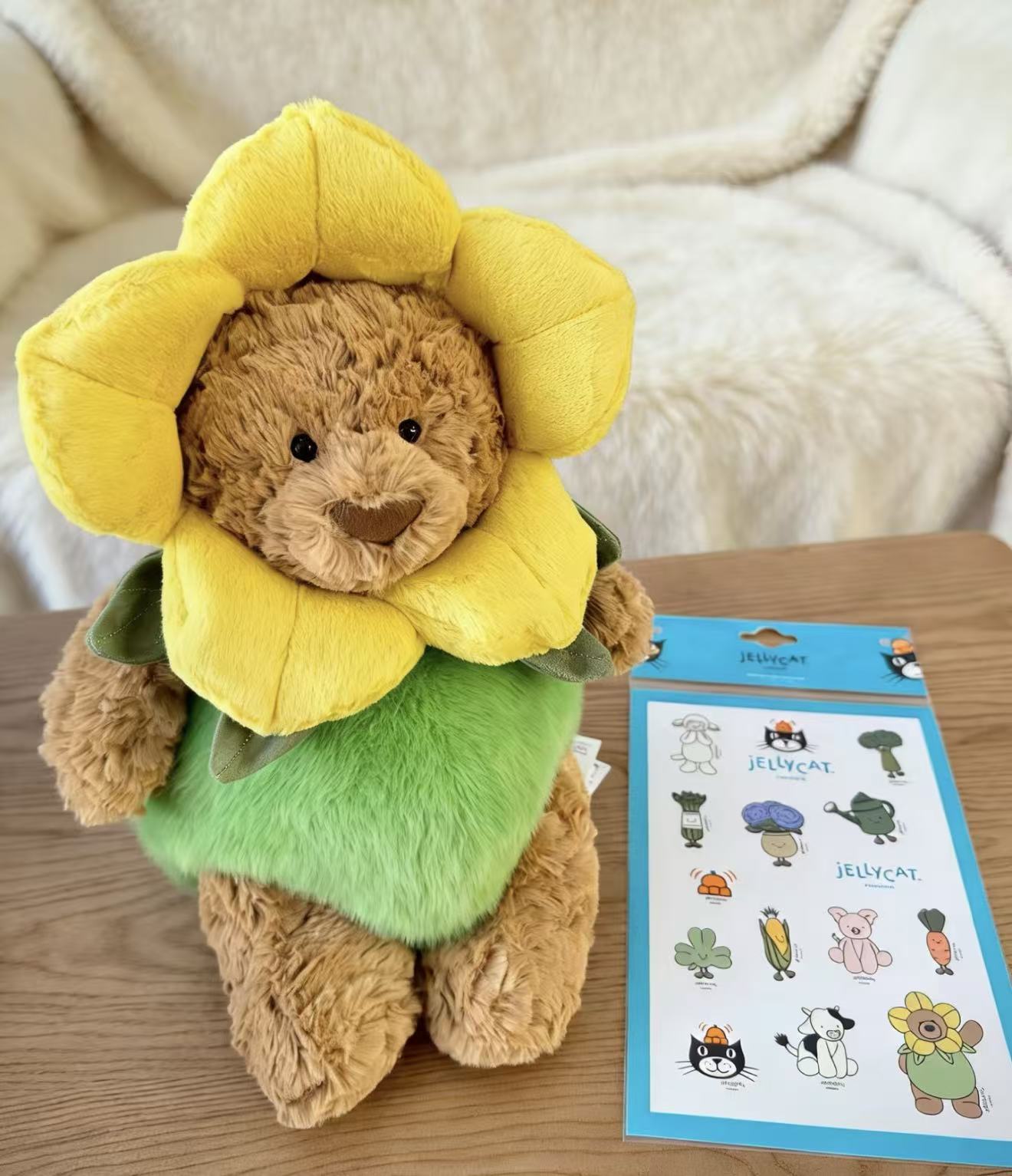 Jellycat Bartholomew Bear Daffodil Outfit