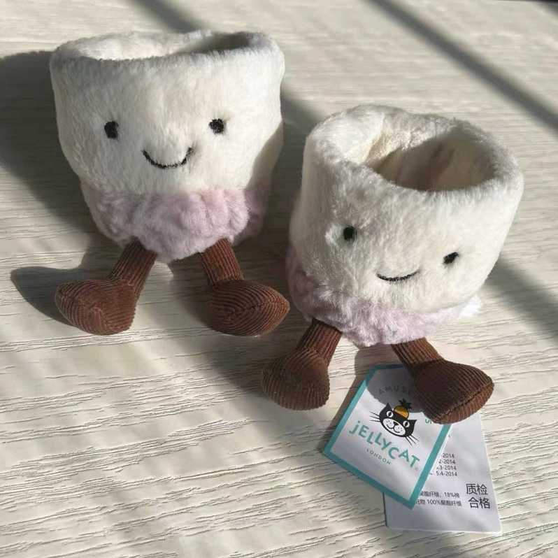 JELLYCAT Fun Items Series Goo Goo & Lulu Tea Cup Shanghai Limited Doll Plush Doll Small Height Box Not Included