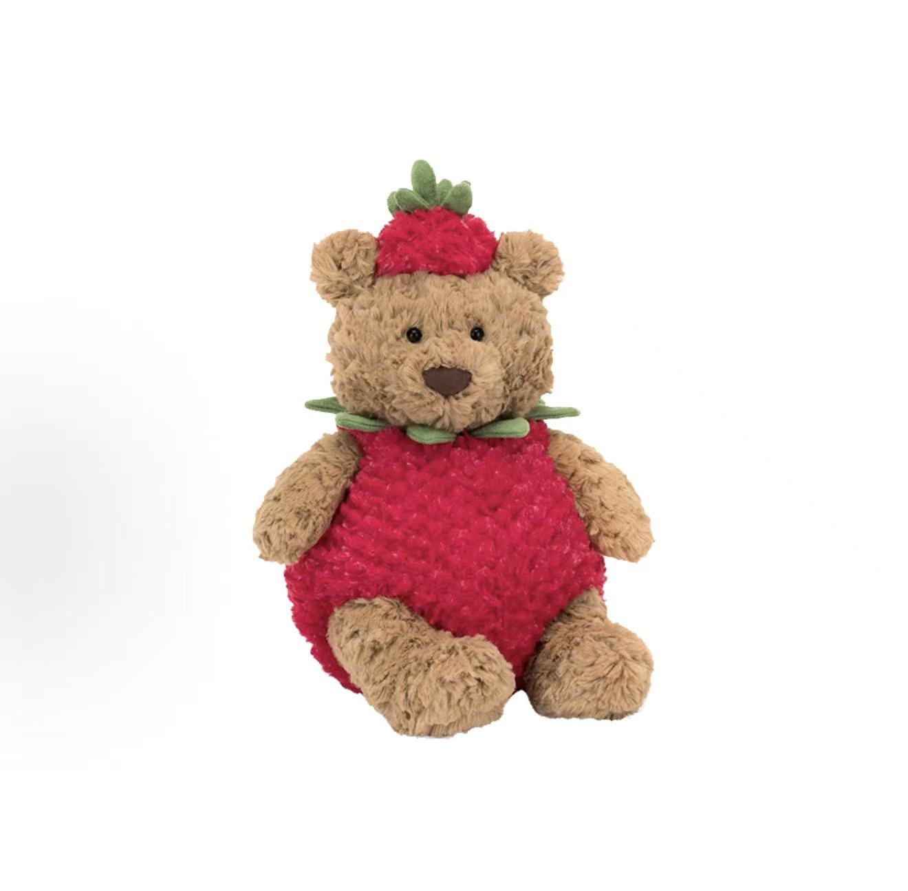Jellycat Bartholomew Bear Strawberry 26cm